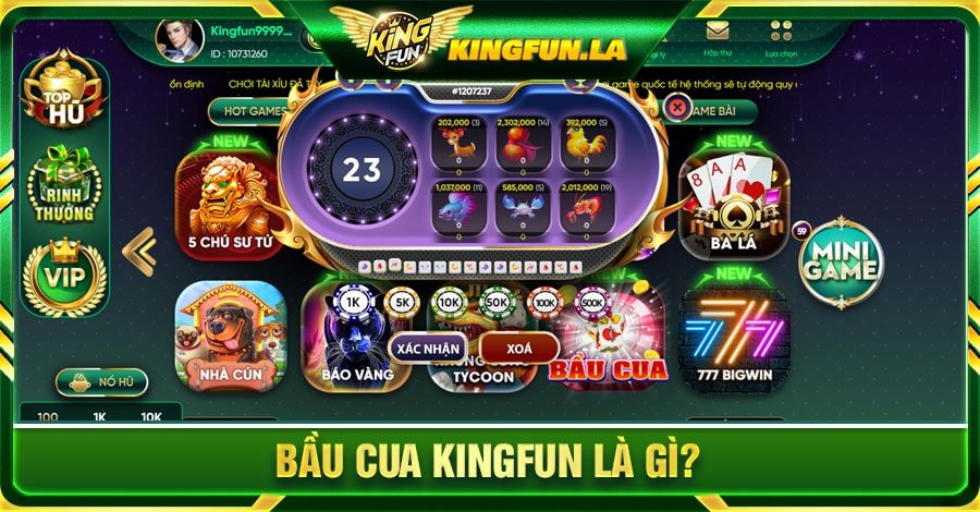 Bầu Cua Kingfun là gì?