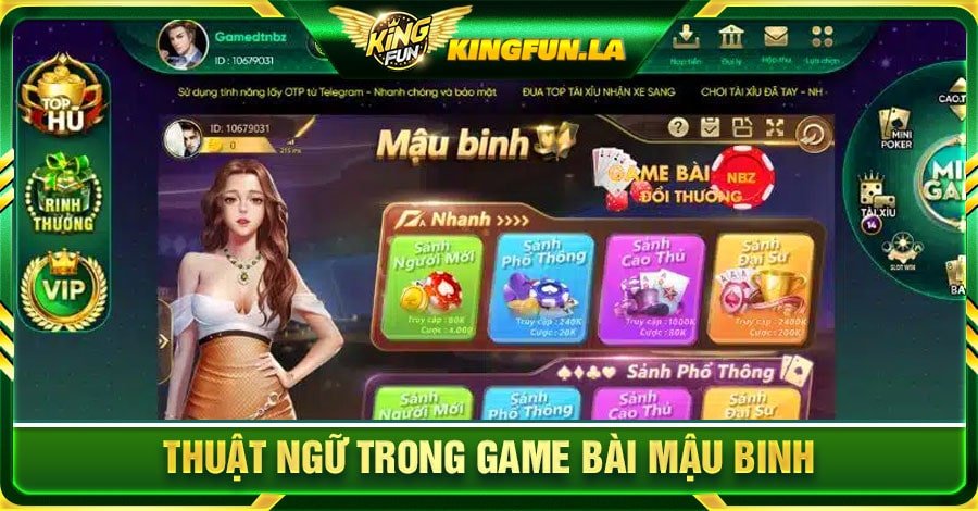 Thuật ngữ trong game bài Mậu Binh