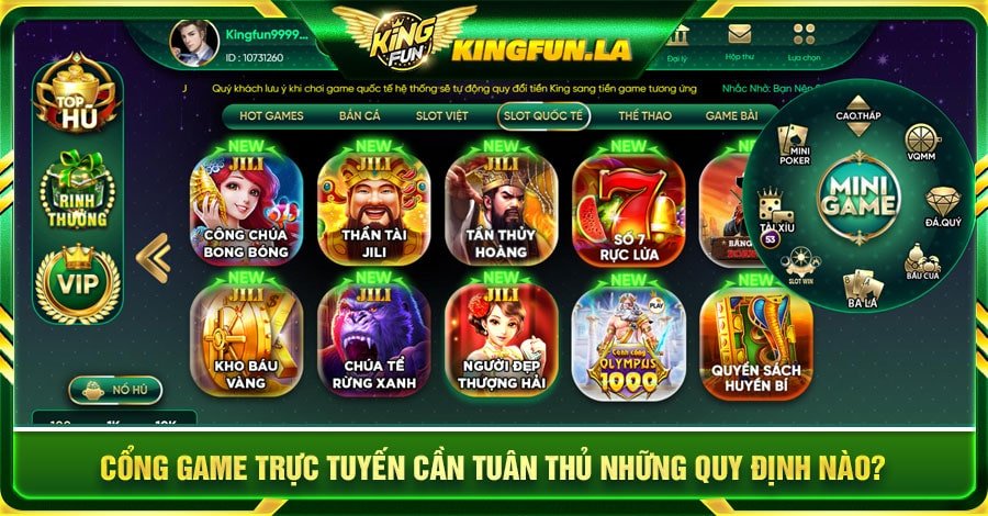 Cổng game trực tuyến cần tuân thủ những quy định nào?