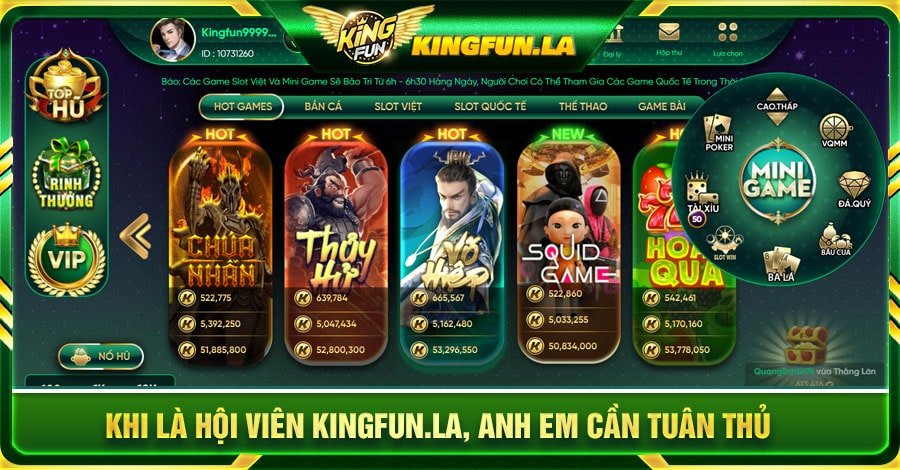 Khi là hội viên Kingfun.la, anh em cần tuân thủ